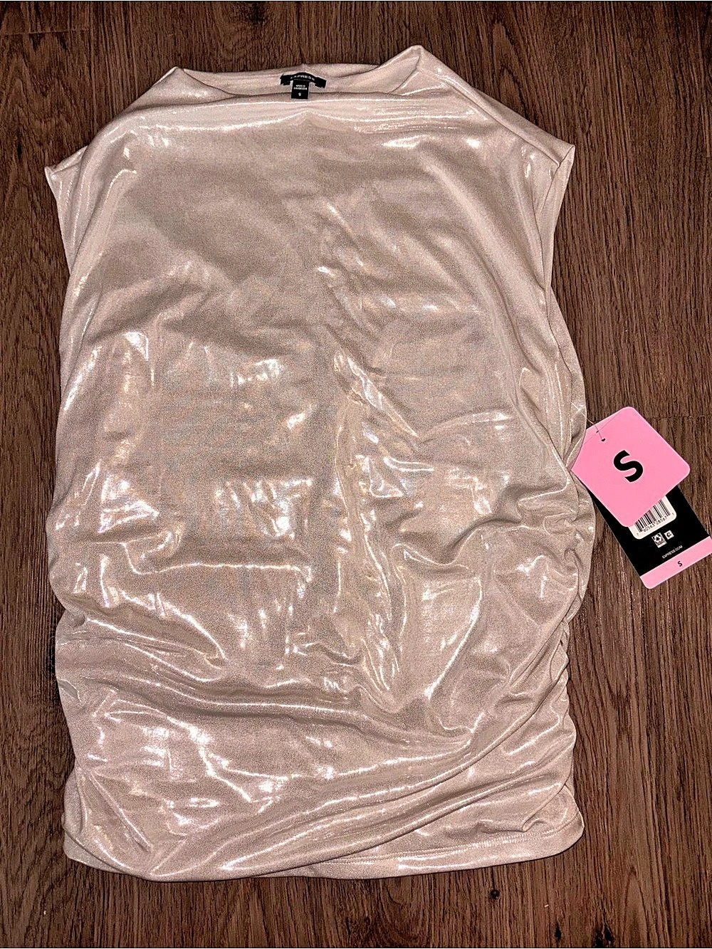 Express Mock Neck Tank in Pink Size Small NWT